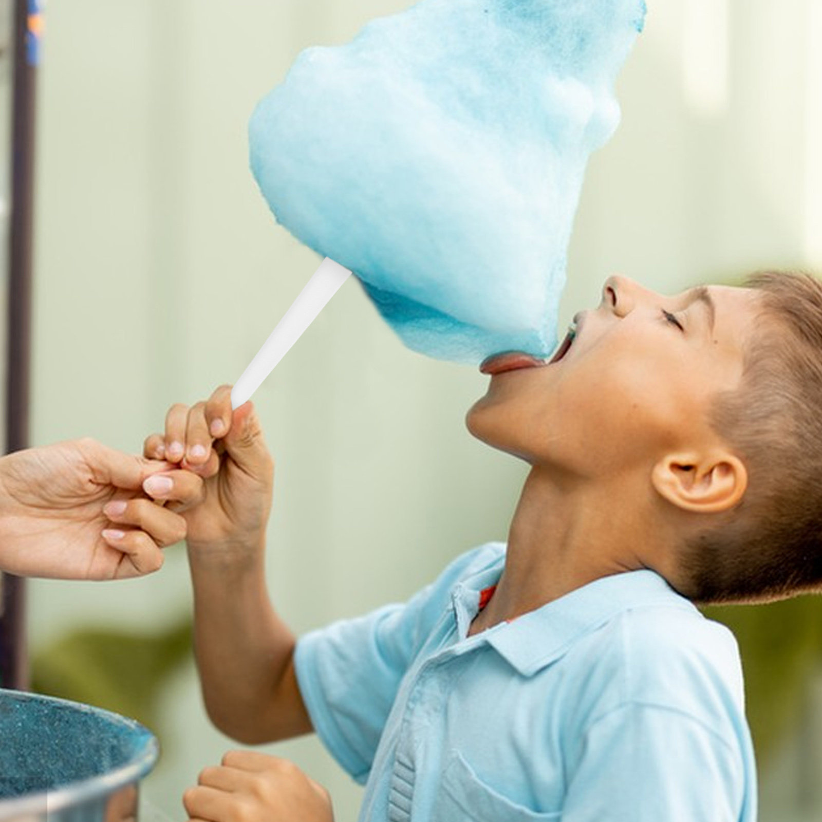 Cotton Candy Cone - 20 قطعة من أعواد الحلوى الورقية