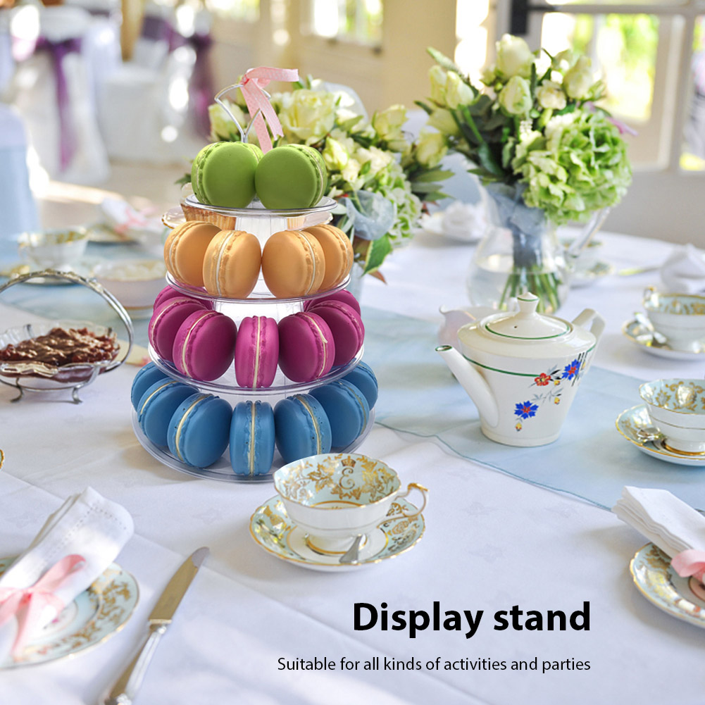 Cupcake Stand Tier - حامل عرض للماكارون بـ 4/6 طبقات،