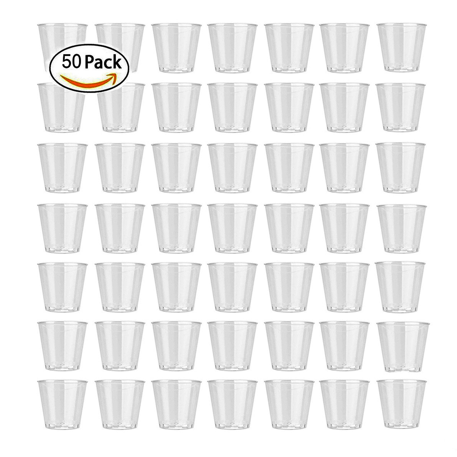 Plastic Cup 50Pcs - 50 قطعة 30 مللي جديد المتاح