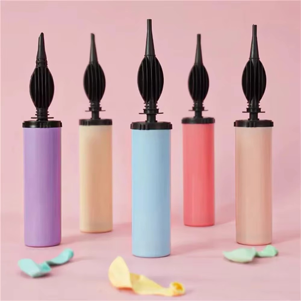 Balloon Pump Hand - 1/3 قطعة بالون معكرون عشوائي مضخة