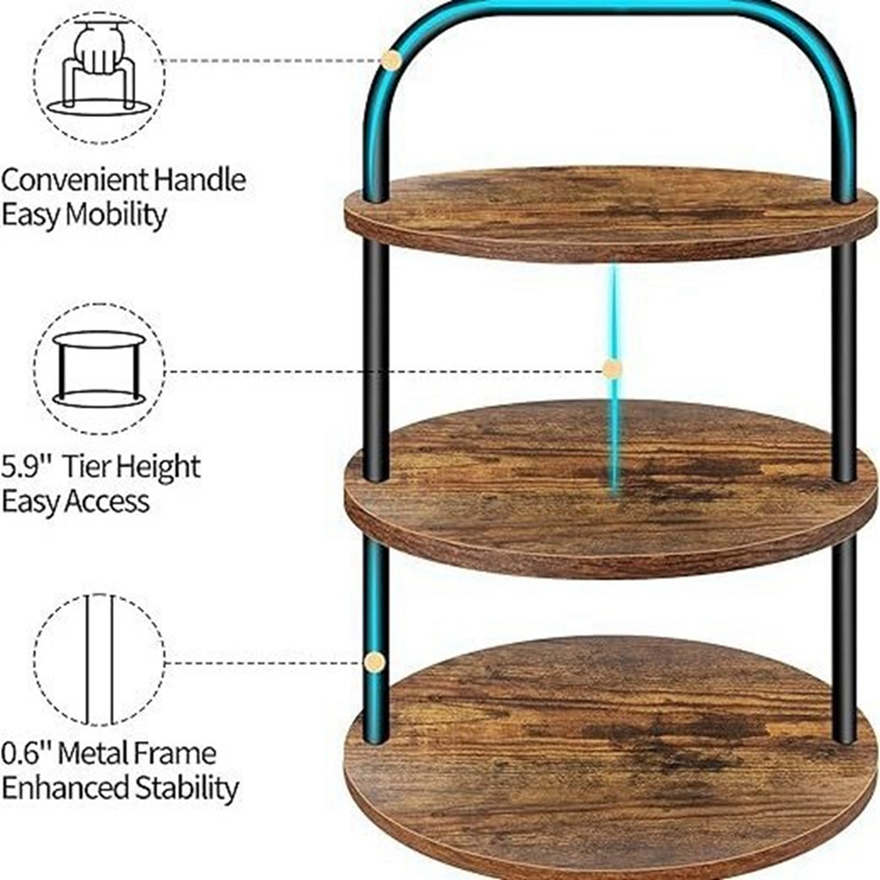 Cupcake Stand Tier - حامل كب كيك خشبي من ABLN،