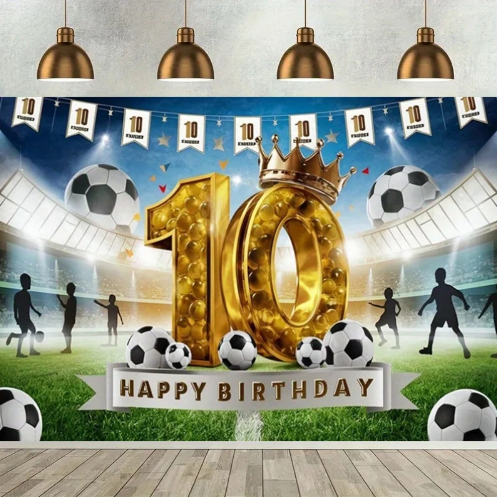 Party Banner Gold - خلفية قماشية ذهبية رقمية بتصميم كرة