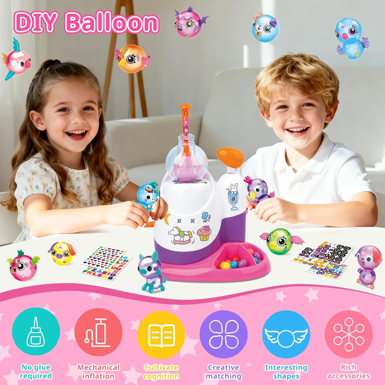 Balloon Pump Hand - طقم صنع الحيوانات بالبالونات مع مضخة،