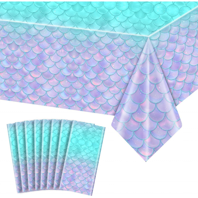 Table Cloth Disposable - مفرش طاولة حورية البحر - زينة