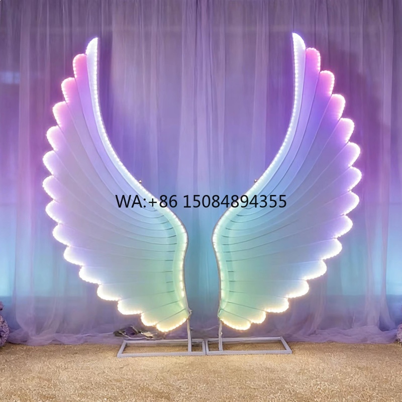 Event & Party Supply - أجنحة ملاك مضيئة، إكسسوارات إضاءة LED