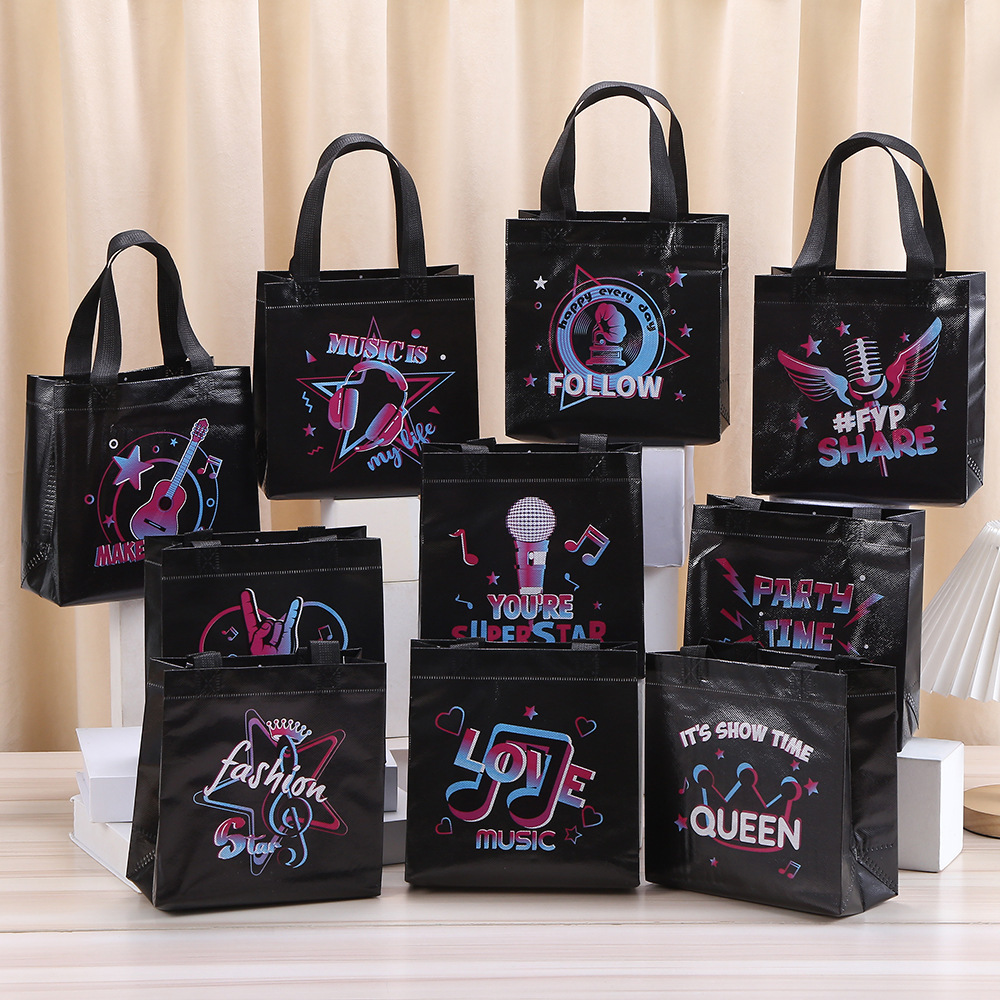 Event Party Shop - 10 قطعة أسود دعونا موسيقى الروك