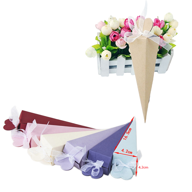 Cotton Candy Cone - 10/20/50 قطعة الآيس كريم مخروط الزفاف