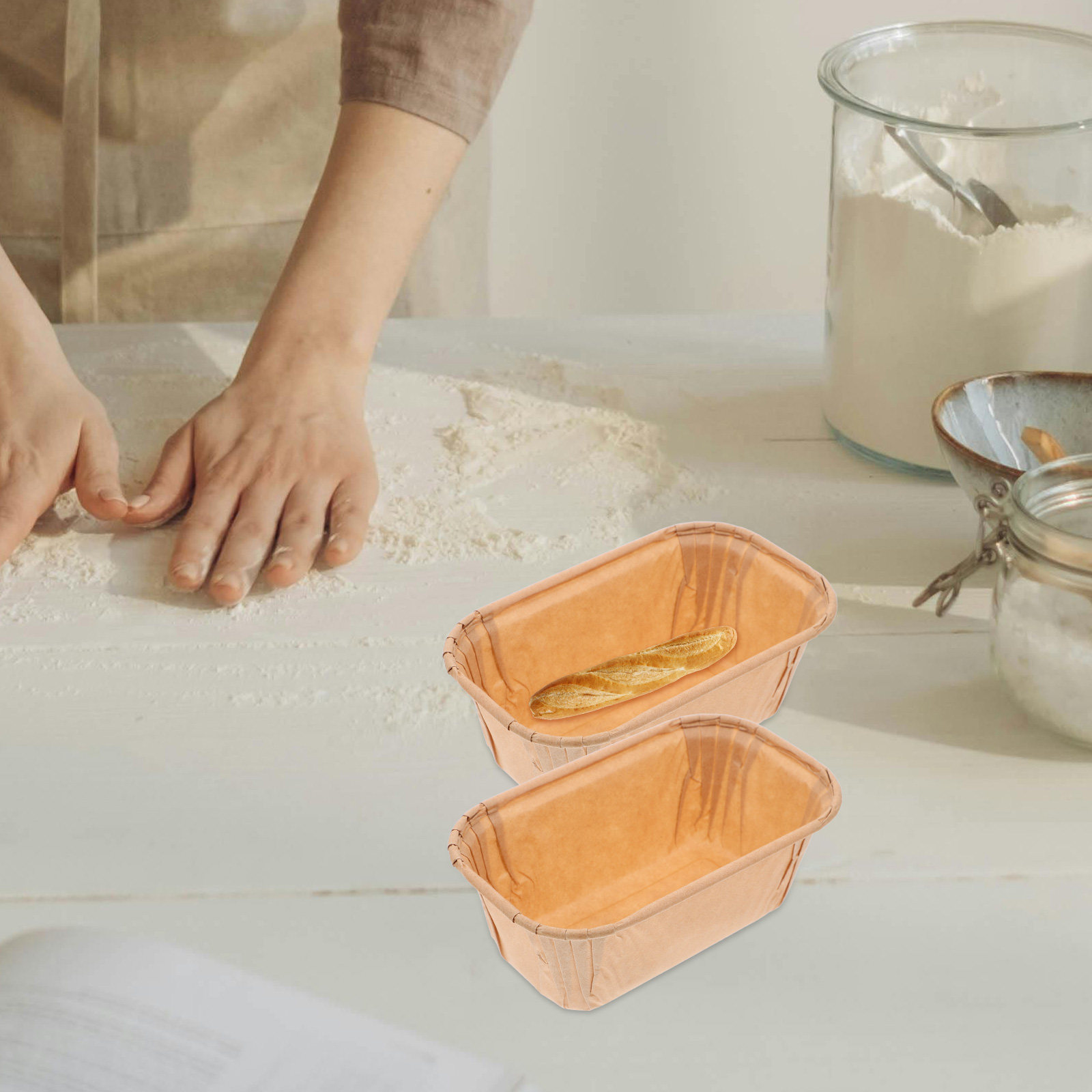 Plastic Cup 50Pcs - 50 قطعة من أكواب الخبز الورقية،