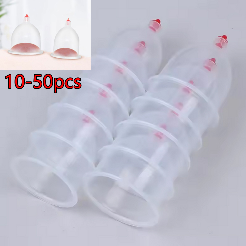 Plastic Cup 50Pcs - 10-50 قطعة من أكواب الحجامة المحمولة