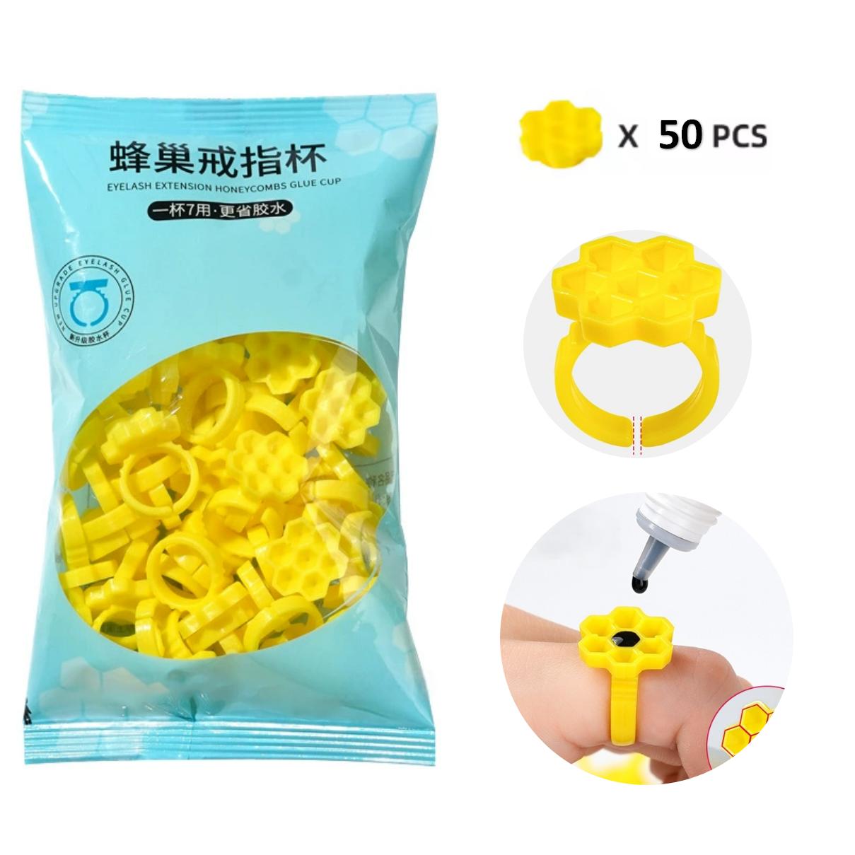 Plastic Cup 50Pcs - 50 قطعة من حاملات الحلقات البلاستيكية