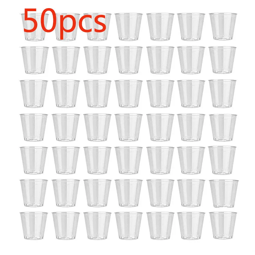 Plastic Cup 50Pcs - 35 مل 50 × كوب هلامي
