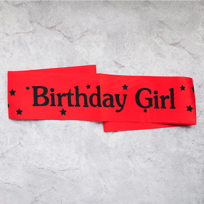 عيد ميلاد فتاة أشرطة حزام الكت - مراجعة Birthday Sash Glitter وسعره