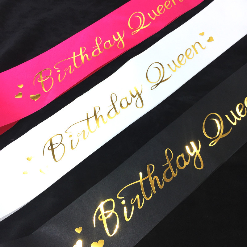 عيد ميلاد فتاة أشرطة حزام الكت - مراجعة Birthday Sash Glitter وسعره