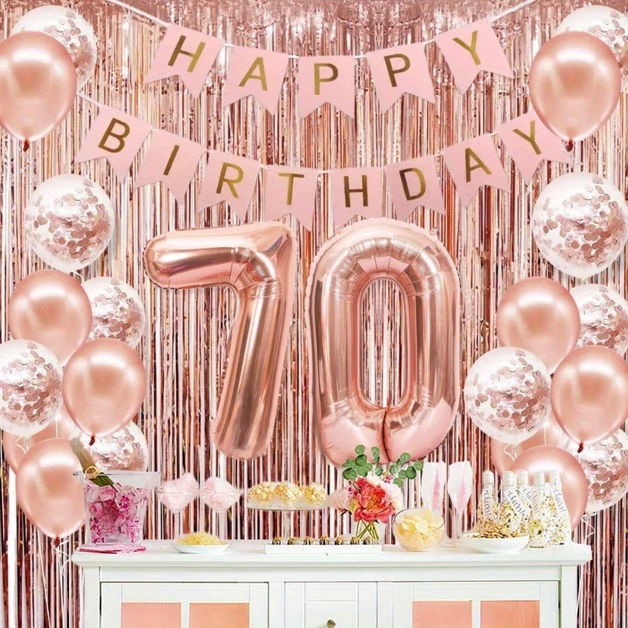 مجموعة من 58 قطعة بالونات رقمي - مراجعة Party Banner Gold وسعره