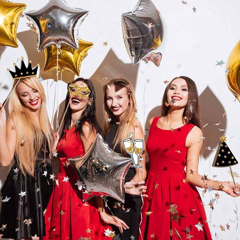 23 قطعة من أدوات التصوير الورق - مراجعة Photo Booth Frame وسعره