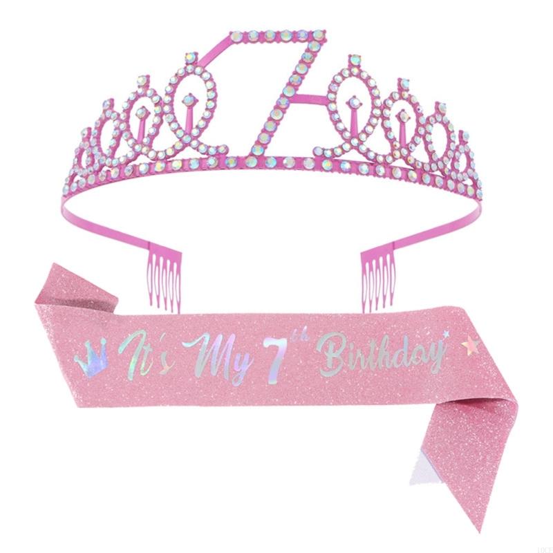 مجموعة تيجان ووشاح عيد ميلاد ب - مراجعة Birthday Sash Glitter وسعره