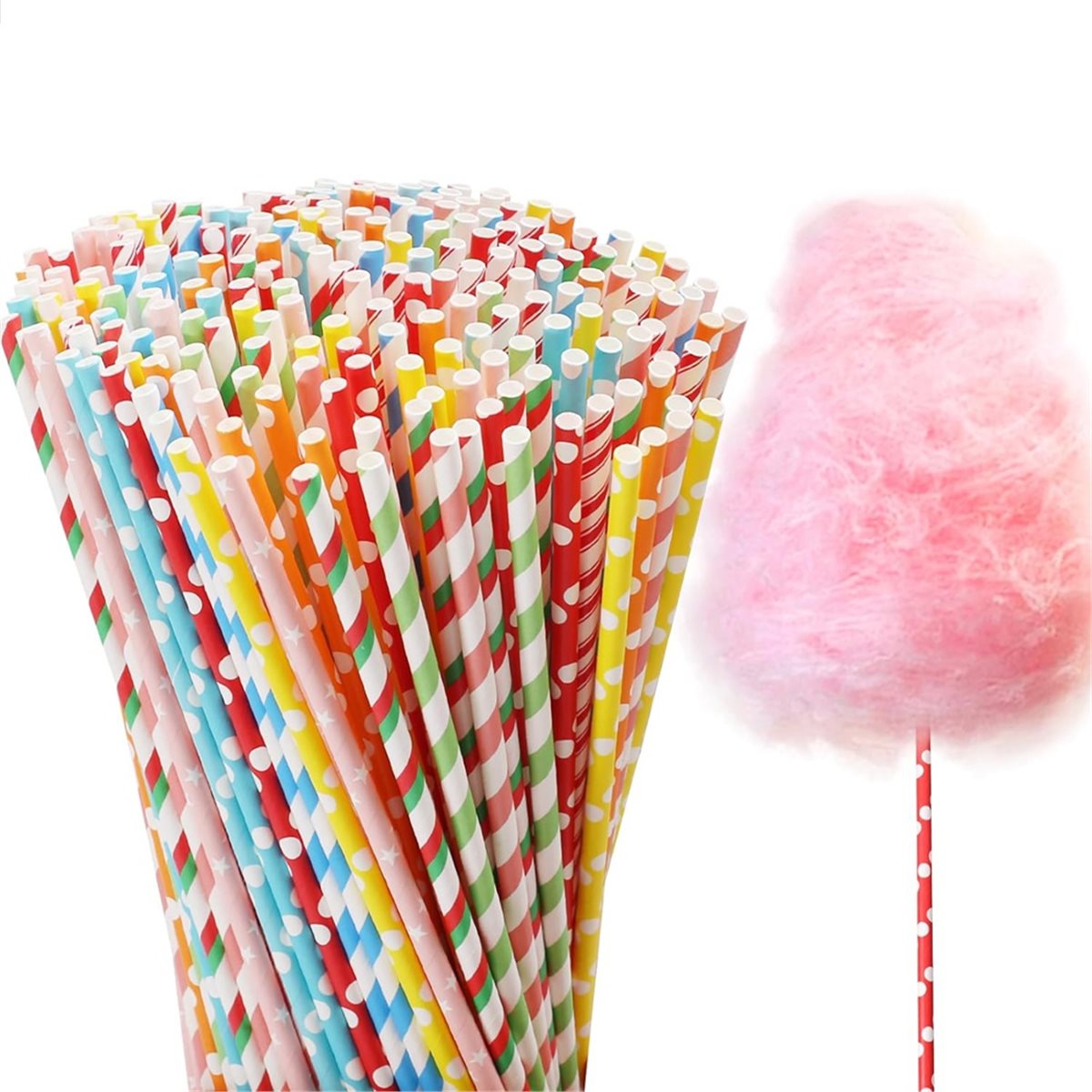 ABZT 200 قطعة من مخاريط حلوى ا - مراجعة Cotton Candy Cone وسعره