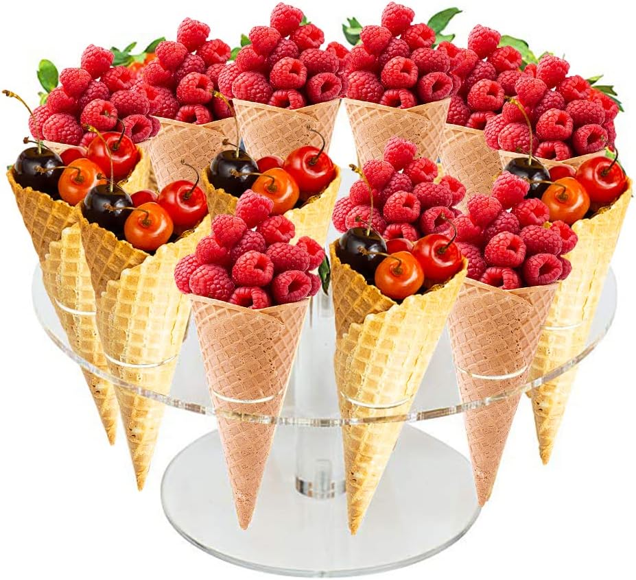 حامل مخروطي الآيس كريم رف عرض  - مراجعة Cotton Candy Cone وسعره