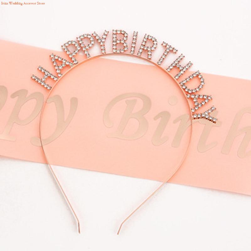 G92D 4 قطع حفلة عيد ميلاد زينة - مراجعة Birthday Sash Glitter وسعره
