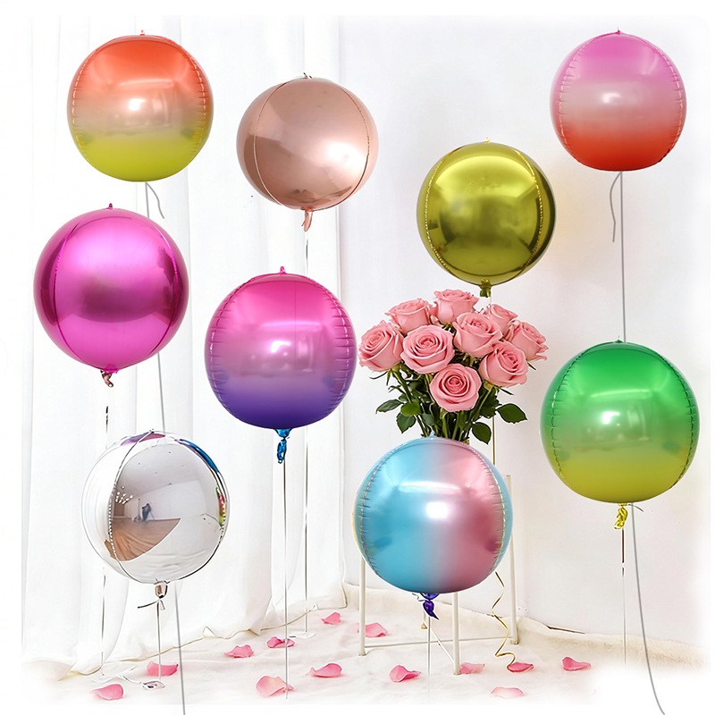 5 قطع بالونات معدنية دائرية 4D - مراجعة Party Event Supply Store وسعره