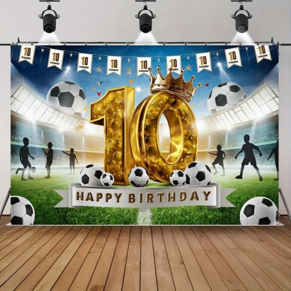 خلفية قماشية ذهبية رقمية بتصمي - مراجعة Party Banner Gold وسعره