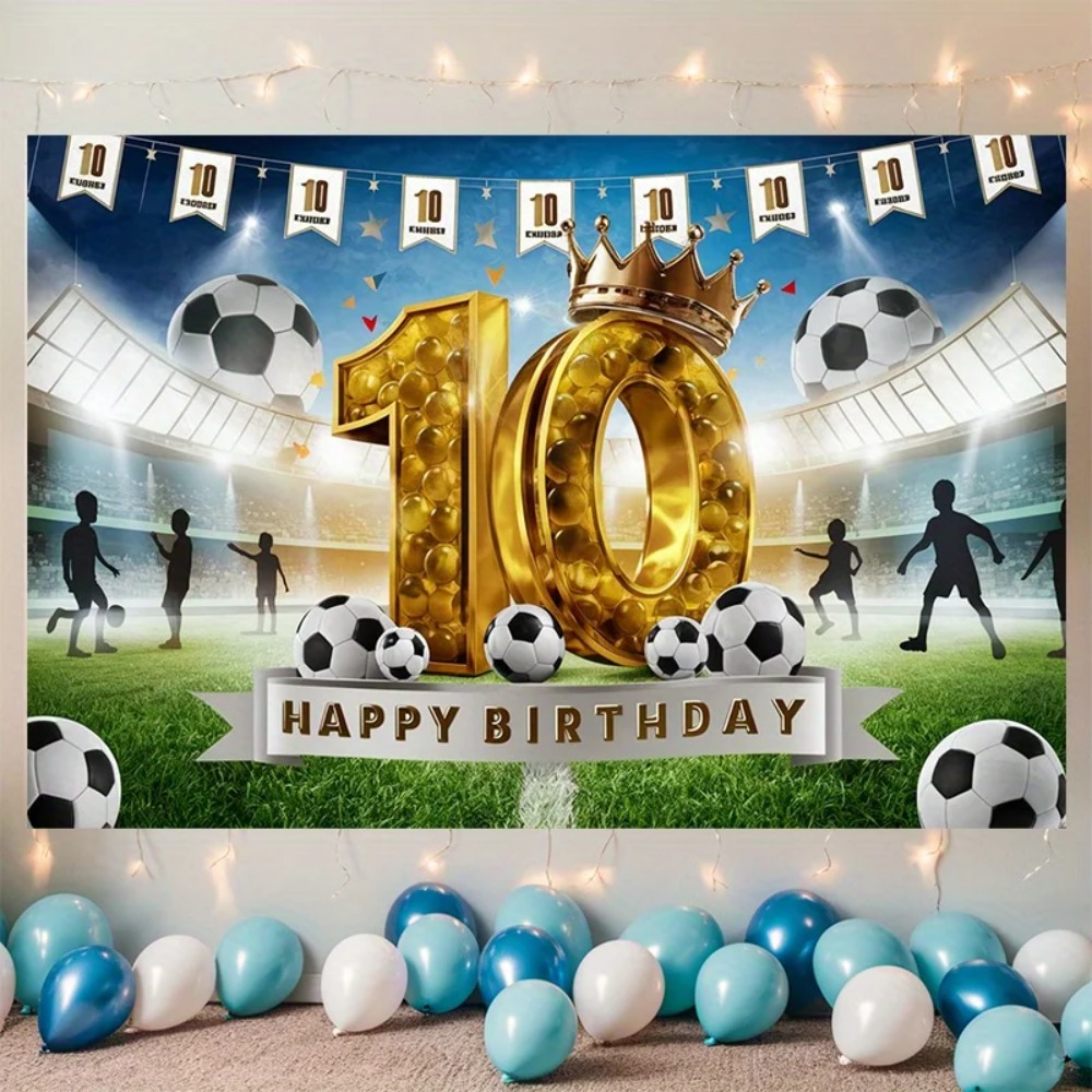 خلفية قماشية ذهبية رقمية بتصمي - مراجعة Party Banner Gold وسعره