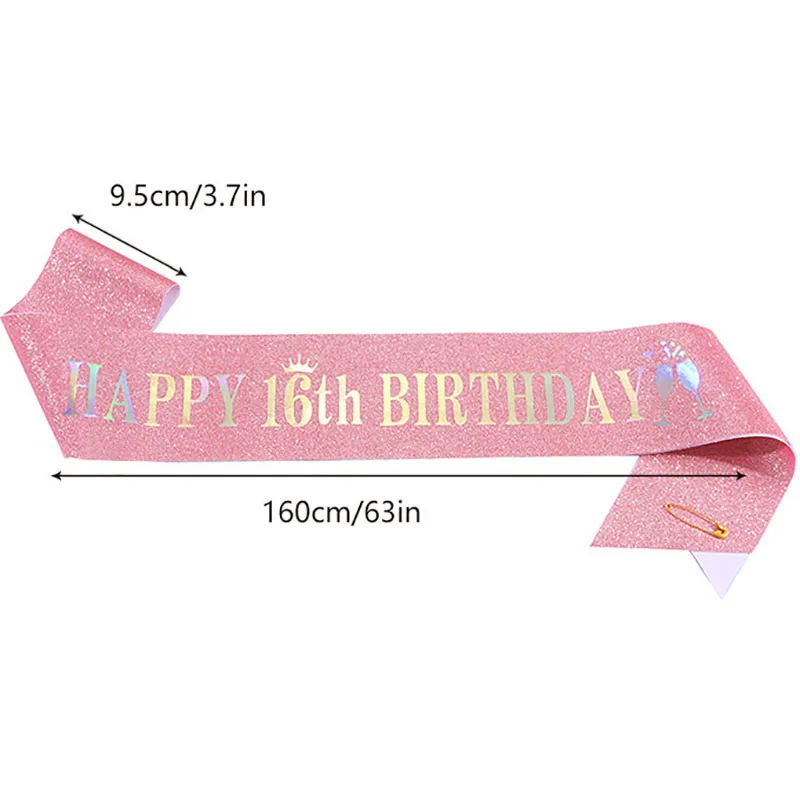 وشاح لامع لحفلات أعياد الميلاد - مراجعة Birthday Sash Glitter وسعره