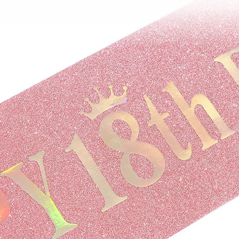 وشاح لامع لحفلات أعياد الميلاد - مراجعة Birthday Sash Glitter وسعره