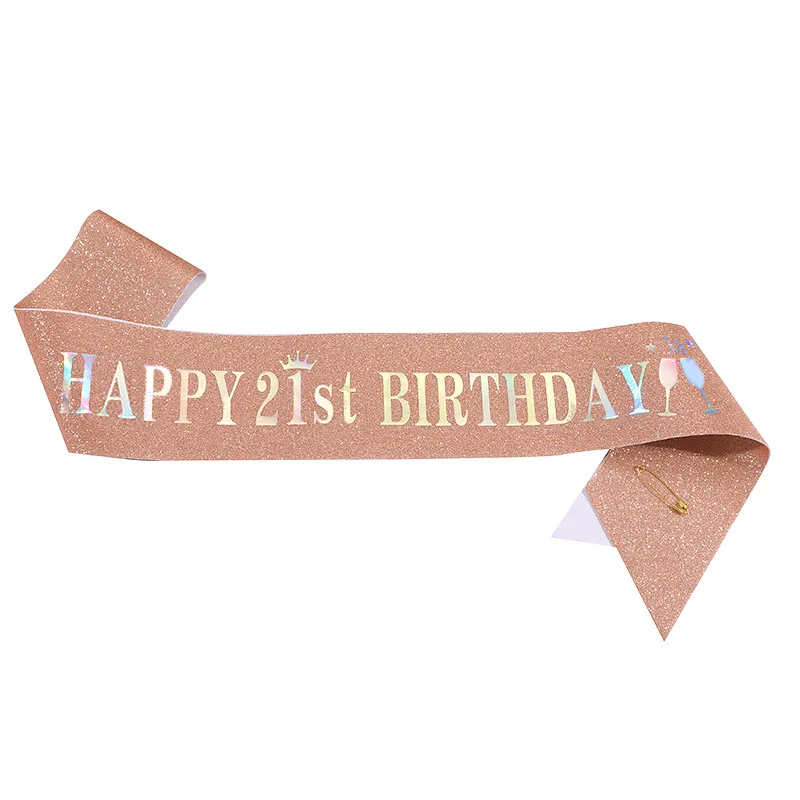 وشاح لامع لحفلات أعياد الميلاد - مراجعة Birthday Sash Glitter وسعره