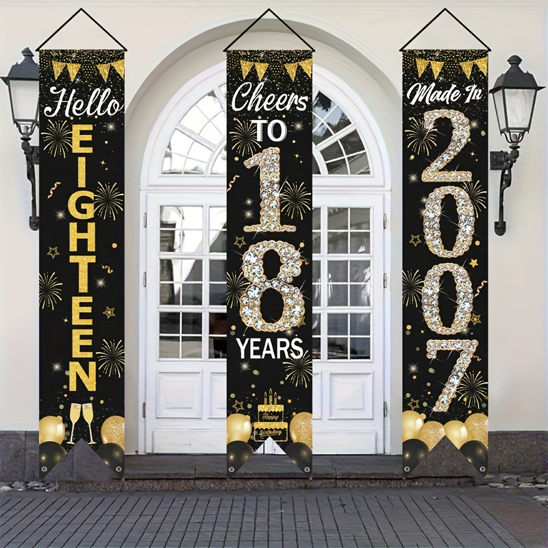 مجموعة لافتات باب لعيد الميلاد - مراجعة Party Banner Gold وسعره