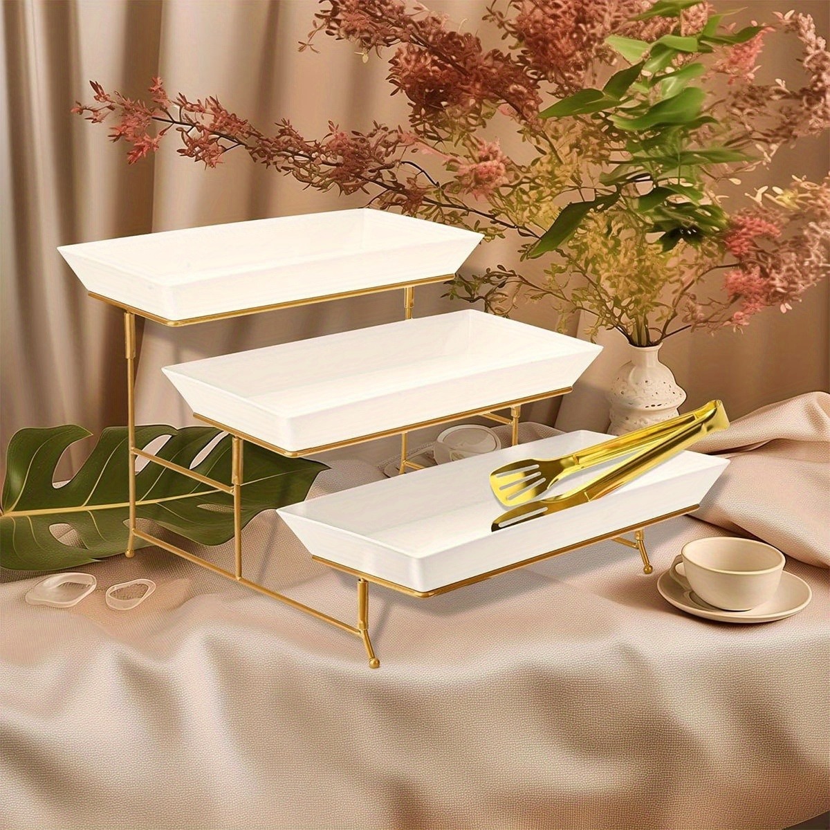 حامل تقديم متعدد الطبقات أبيض  - مراجعة Cupcake Stand Tier وسعره