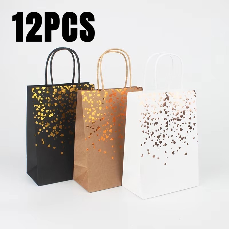 12 قطعة من أكياس ورق الكرافت ب - مراجعة Event Party Shop وسعره