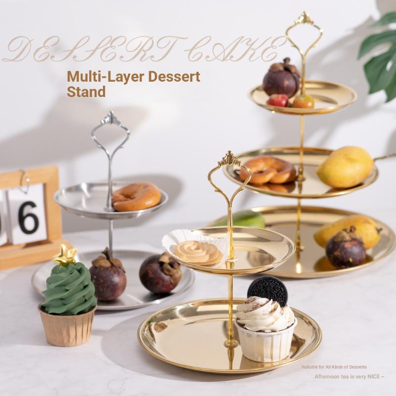 【CPI】حامل كيك ذهبي وفضي من طبق - مراجعة Cupcake Stand Tier وسعره