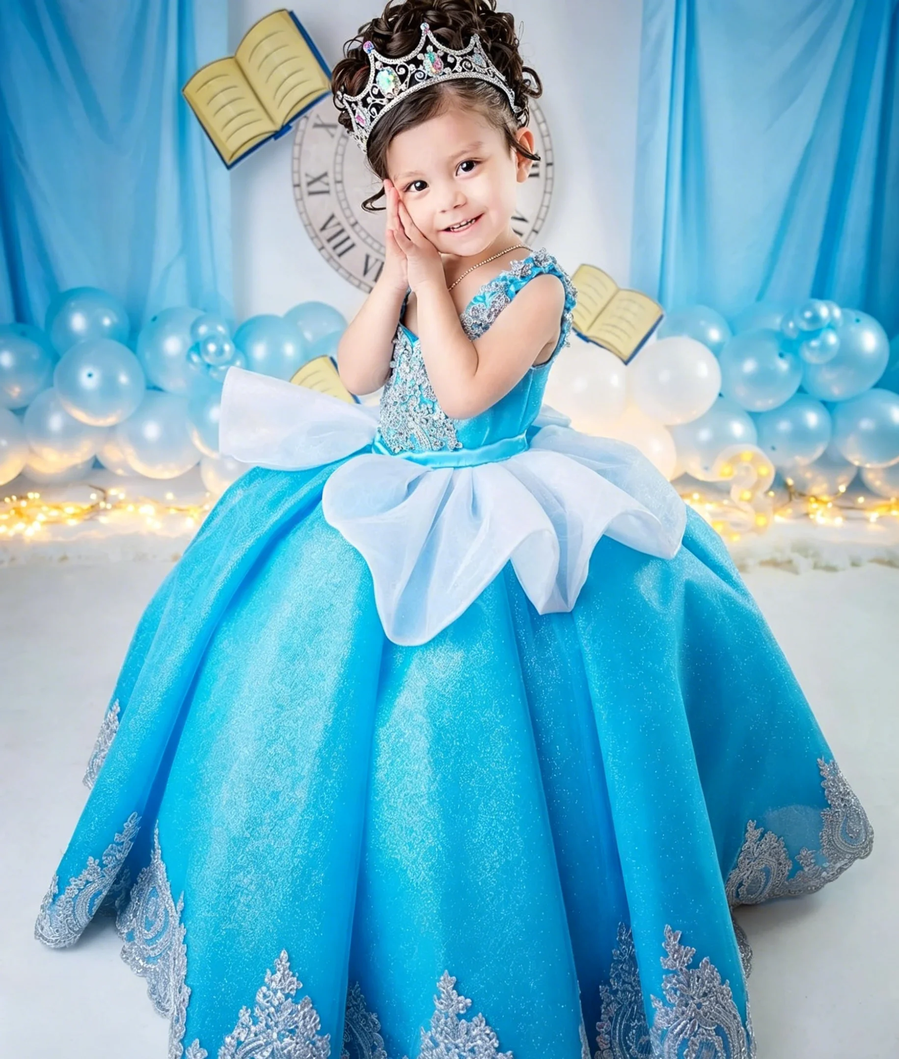 فستان فاخر مخصص للفتيات الصغير - مراجعة Birthday Sash Glitter وسعره