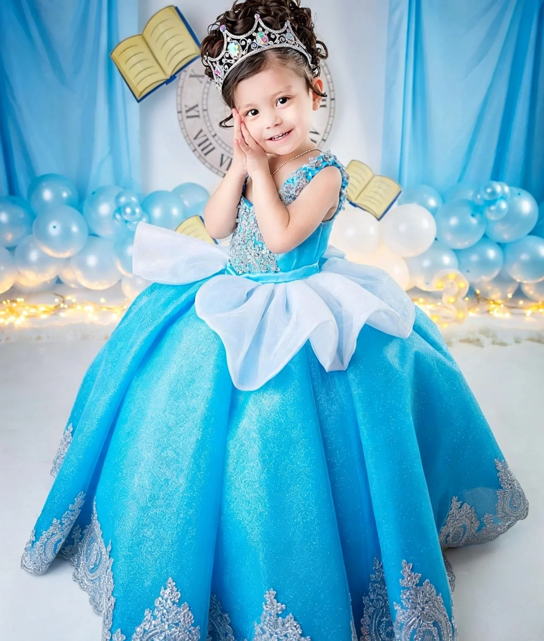 فستان فاخر مخصص للفتيات الصغير - مراجعة Birthday Sash Glitter وسعره