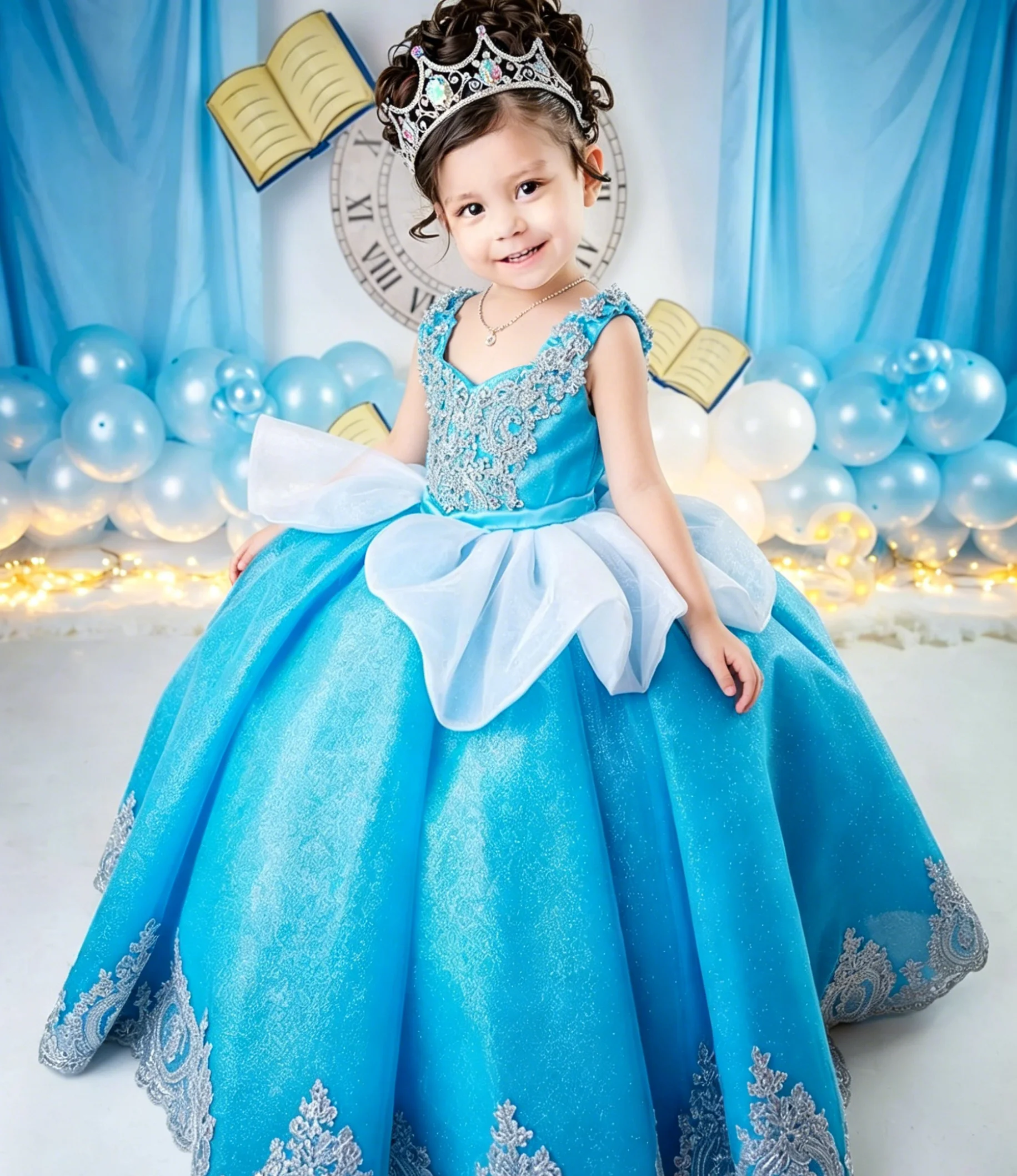فستان فاخر مخصص للفتيات الصغير - مراجعة Birthday Sash Glitter وسعره