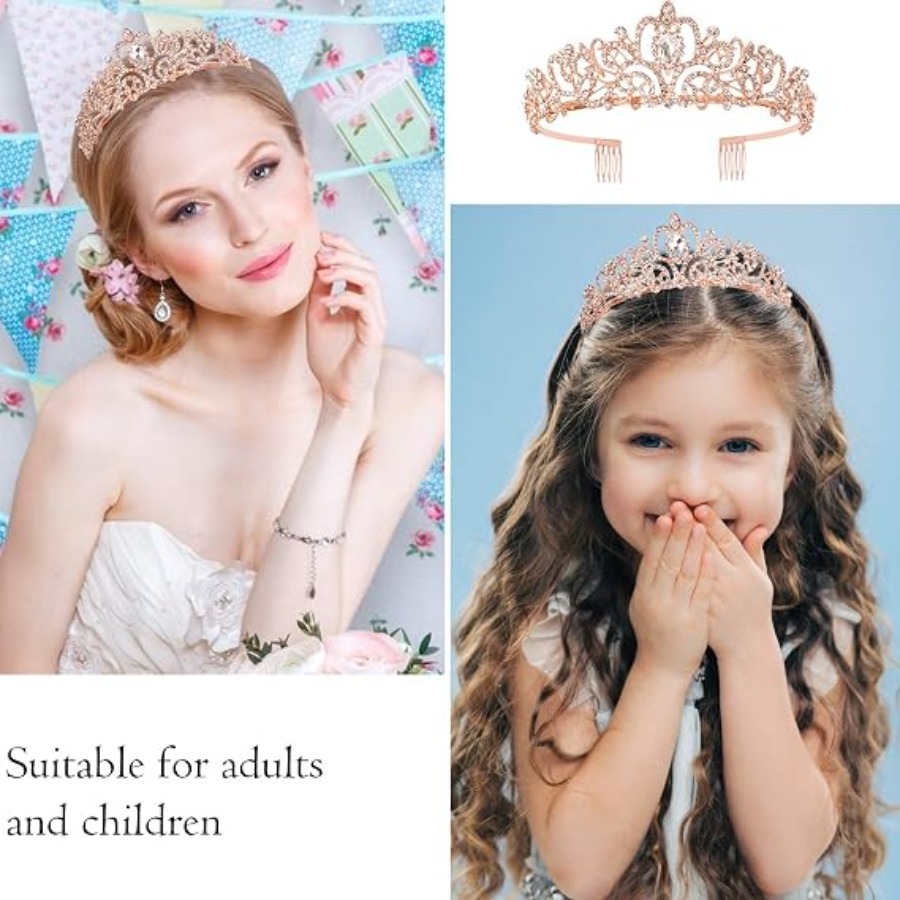 طقم من قطعتين: تاج كريستالي مر - مراجعة Birthday Sash Glitter وسعره