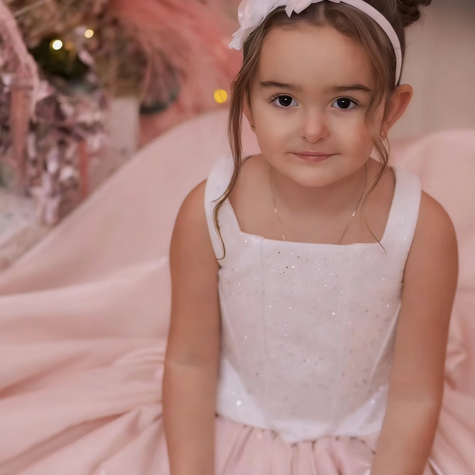 فستان مخصص للفتيات الصغيرات لح - مراجعة Birthday Sash Glitter وسعره