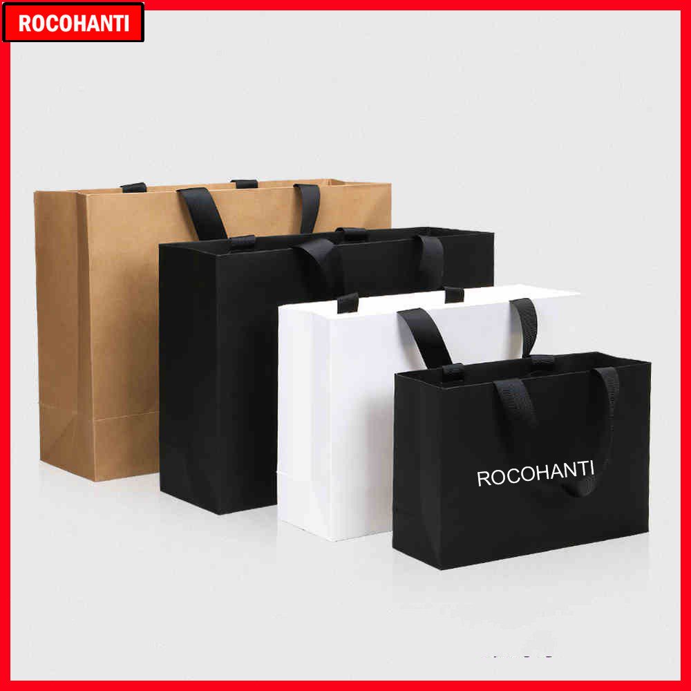50 قطعة حقيبة تسوق ورقية بشعار - مراجعة Event Party Shop وسعره