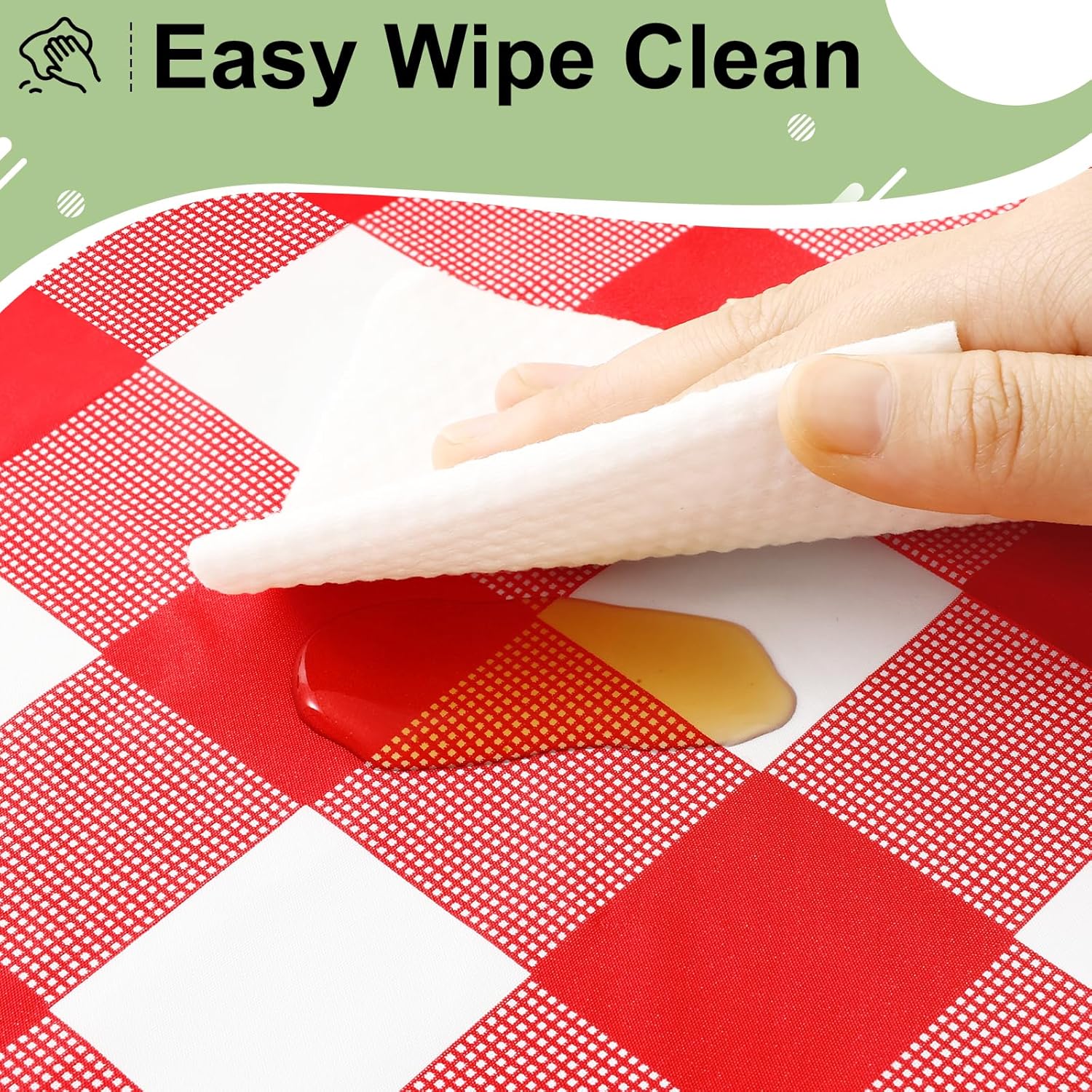 مفرش طاولة مستطيل أحمر وأبيض ب - مراجعة Table Cloth Disposable وسعره