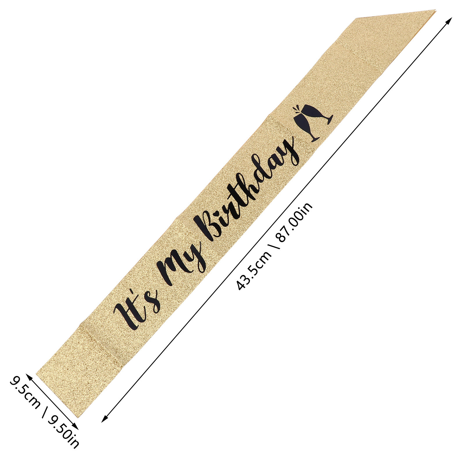 وشاح حفلات أعياد الميلاد اللام - مراجعة Birthday Sash Glitter وسعره