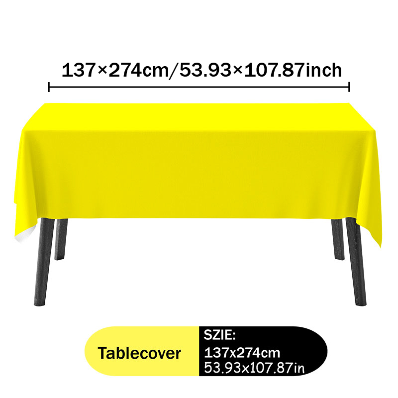 طقم مفرش طاولة وفوط صفراء محمو - مراجعة Table Cloth Disposable وسعره