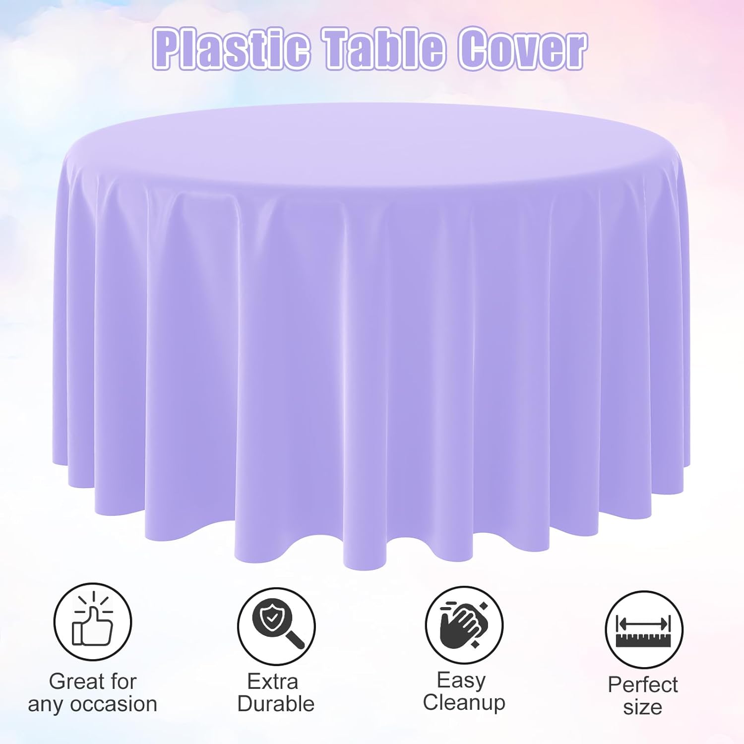 مفارش طاولة بلاستيكية مستديرة  - مراجعة Table Cloth Disposable وسعره