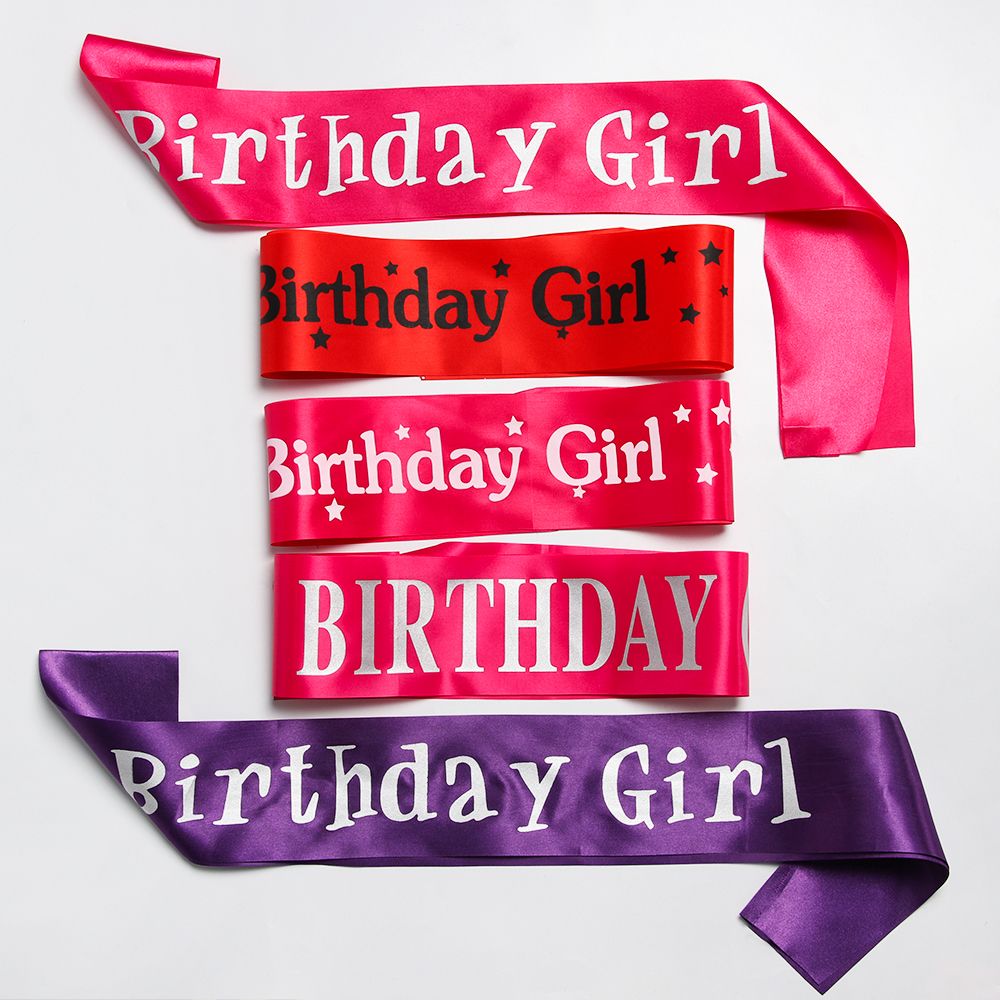 عيد ميلاد فتاة بريق الساتان وش - مراجعة Birthday Sash Glitter وسعره