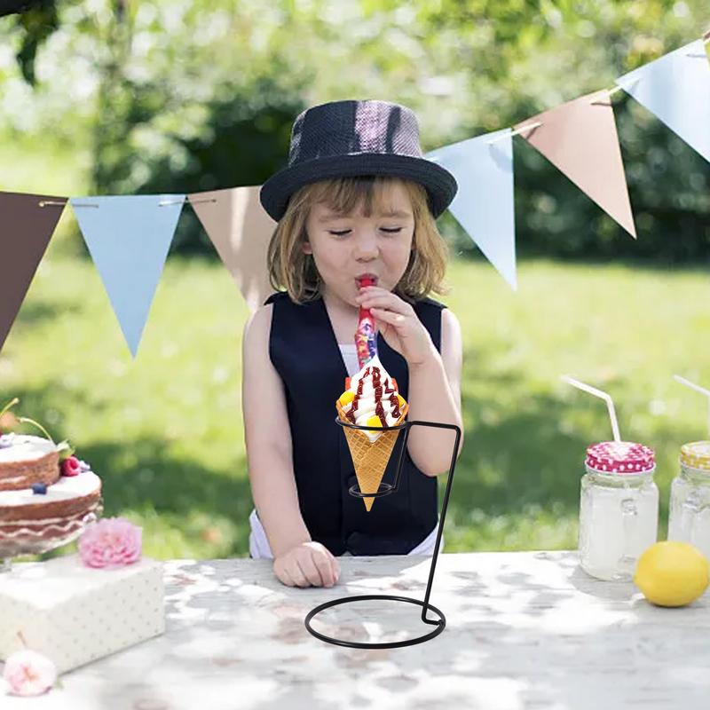 حامل مخروط الآيس كريم الأسود ا - مراجعة Cotton Candy Cone وسعره
