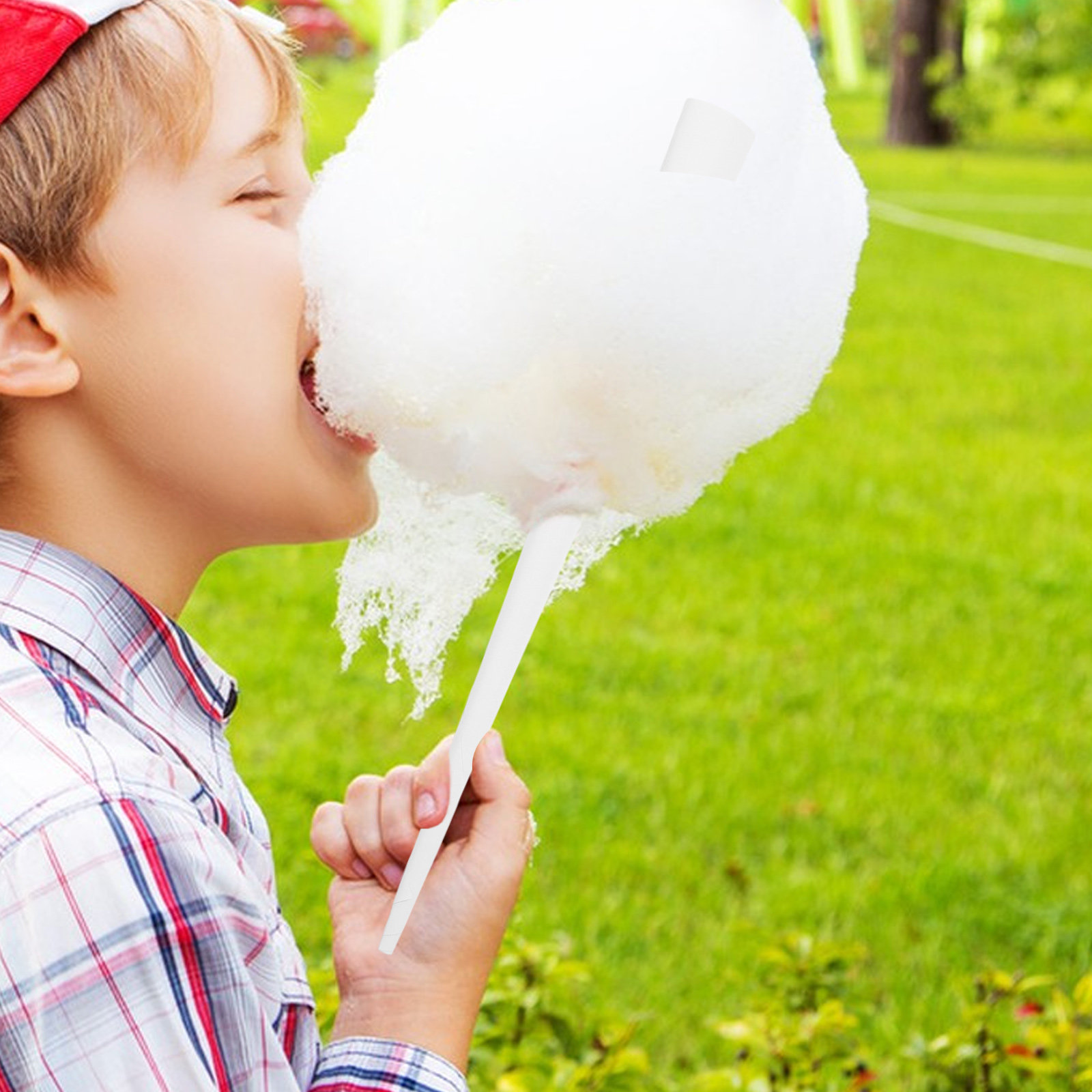 20 قطعة من أعواد ورقية للحلوى  - مراجعة Cotton Candy Cone وسعره